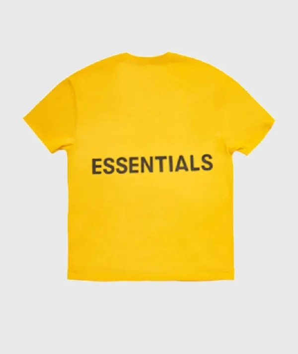 Fear of God Essentials Boxy Graphic T‑Shirt Yellow